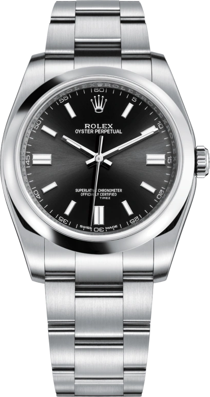 Rolex,Oyster Perpetual 36mm,36mm,Stainless Steel,Black,Automatic,48hours,In-house Caliber,116000,116000-0013