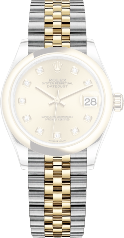 Rolex,Datejust 31 31mm,31mm,Yellow Gold,Stainless Steel,Champagne,Automatic,Day,55hours,278243,278243-0026