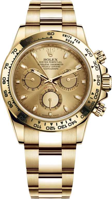Rolex,Daytona 40mm,40mm,Yellow Gold,Champagne,Automatic,Chronograph,Column Wheel,116508,116508-0003