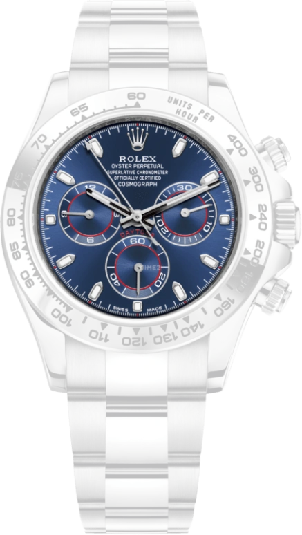 Rolex,Daytona 40mm,40mm,White Gold,Blue,Automatic,Chronograph,Column Wheel,116509,116509-0071