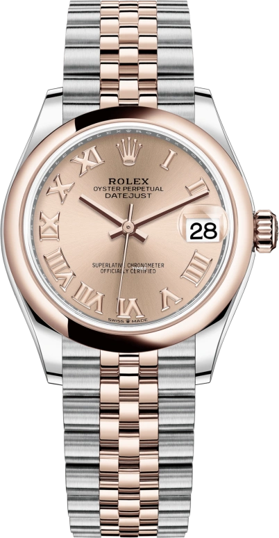 Rolex,Datejust 31 31mm,31mm,Rose Gold,Stainless Steel,Rose,Automatic,Day,55hours,278241,278241-0006