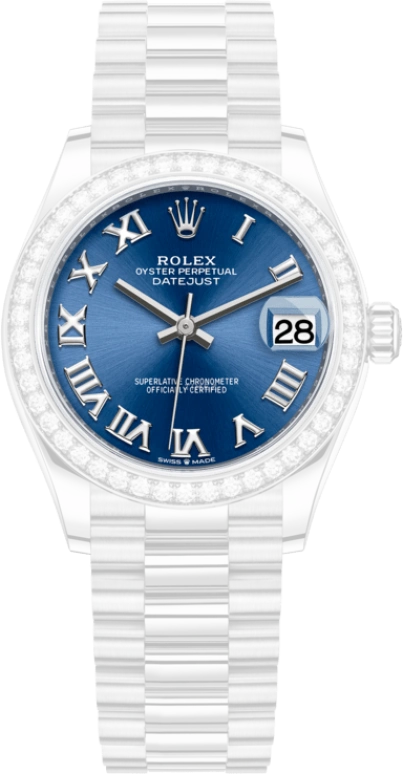 Rolex,Datejust 31 31mm,31mm,White Gold,Blue,Automatic,Day,55hours,278289RBR,278289RBR-0023
