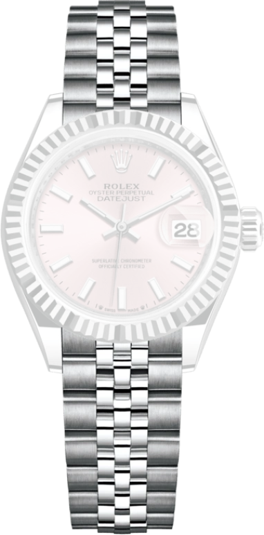 Rolex,Lady-Datejust 28mm,28mm,White Gold,Oystersteel,Pink,Automatic,Day,55hours,279174,279174-0001