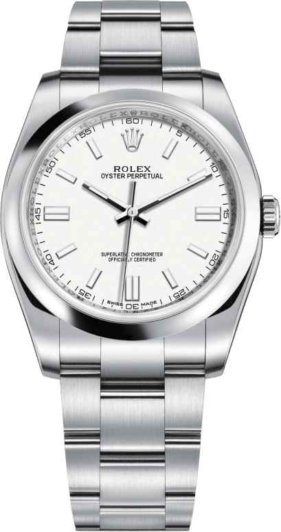 Rolex,Oyster Perpetual 36mm,36mm,Stainless Steel,White,Automatic,48hours,In-house Caliber,116000,116000-0012