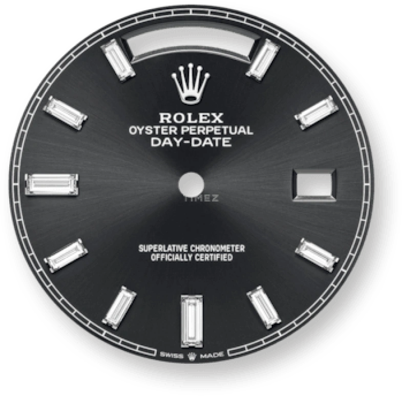 Rolex,Day-Date 40 40mm,40mm,Platinum,Black,Automatic,Date,Day,228396TBR,228396TBR-0012