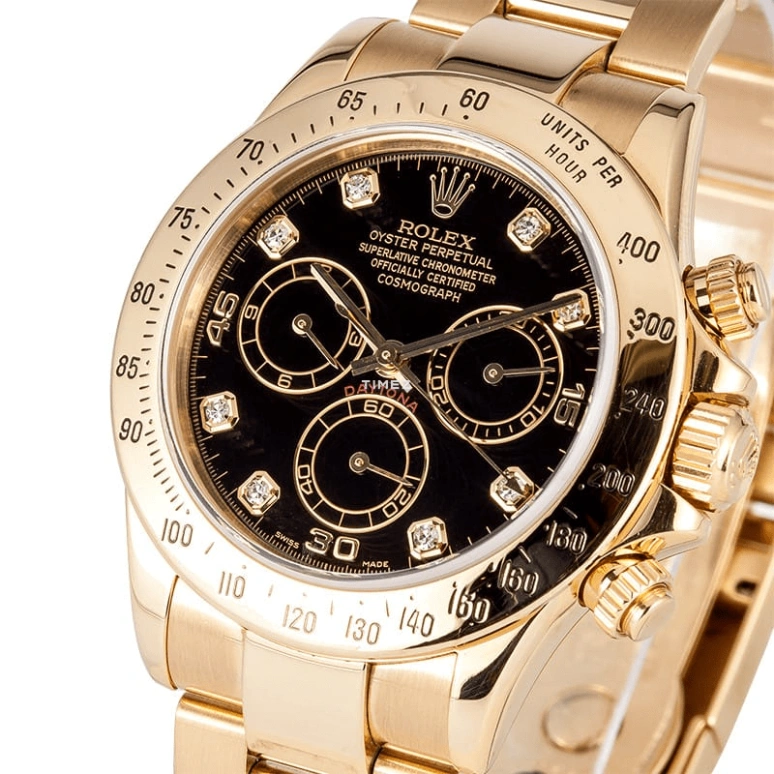 Rolex,Daytona 40mm,40mm,Yellow Gold,Black,Automatic,Chronograph,72hours,116528,116528-0031