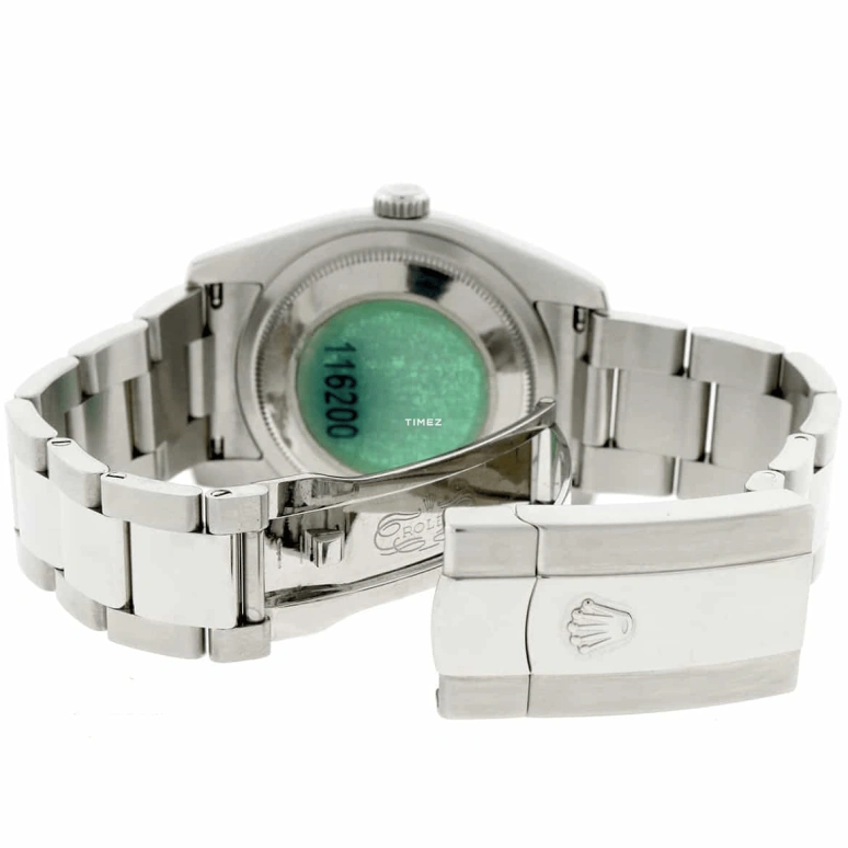 Rolex,Datejust 36 36mm,36mm,Stainless Steel,Black,Silver,Automatic,Day,48hours,116200 Black Tuxedo Oyster