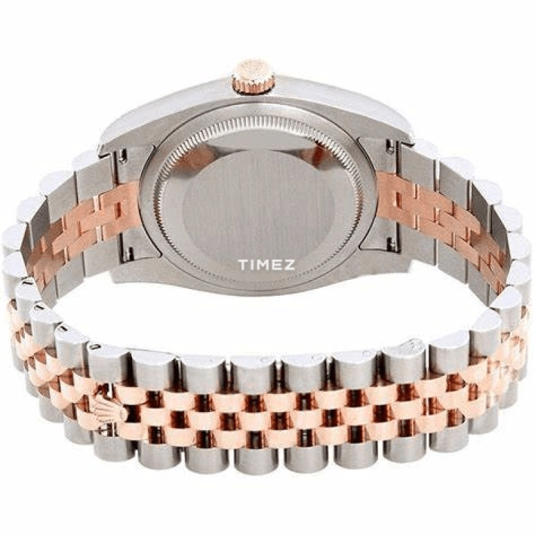 Rolex,Datejust 36 36mm,36mm,Rose Gold,Stainless Steel,Black,Automatic,Day,48hours,116231,116231-0061