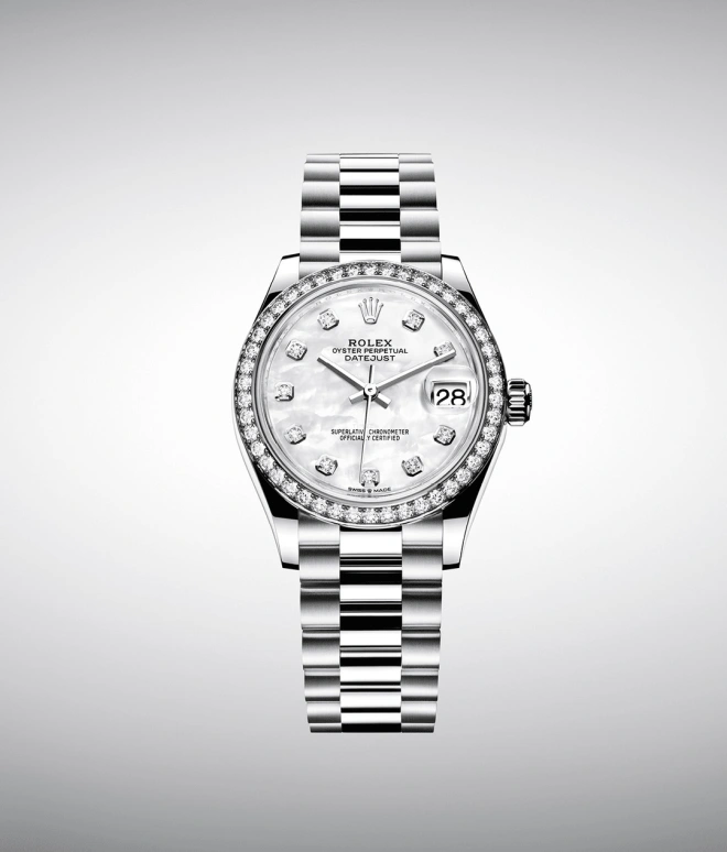 Rolex,Datejust 31 31mm,31mm,White Gold,White,Automatic,Day,55hours,278289RBR,278289RBR-0005