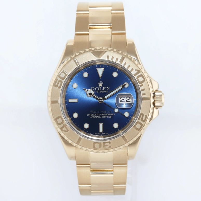 Rolex,Yacht-Master 40mm,40mm,Yellow Gold,Blue,Automatic,Day,48hours,16628 BLUE