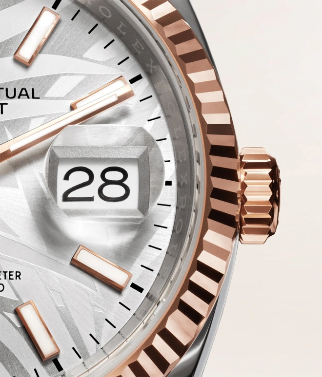 Rolex,Datejust 36 36mm,36mm,Rose Gold,Stainless Steel,Silver,Automatic,Day,70hours,126231,126231-0031