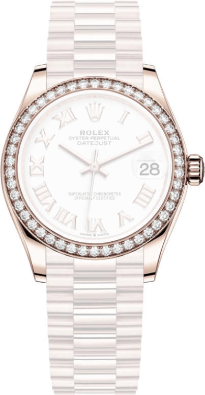 Rolex,Datejust 31 31mm,31mm,Everose Gold,White,Automatic,Day,55hours,278285RBR,278285RBR-0008