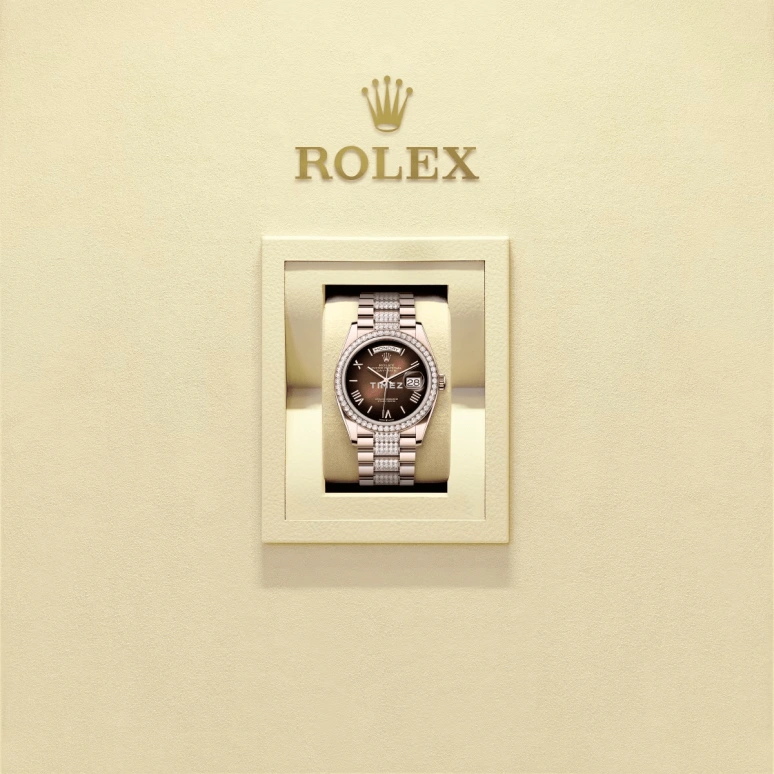 Rolex,Day-Date 36 36mm,36mm,Everose Gold,Brown,Automatic,Date,Day,128345RBR,128345RBR-0076