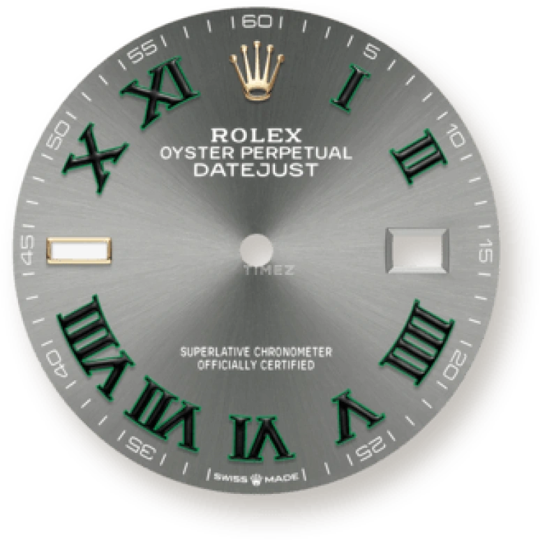 Rolex,Datejust 36 36mm,36mm,Yellow Gold,Stainless Steel,Grey,Automatic,Day,70hours,126233,126233-0035