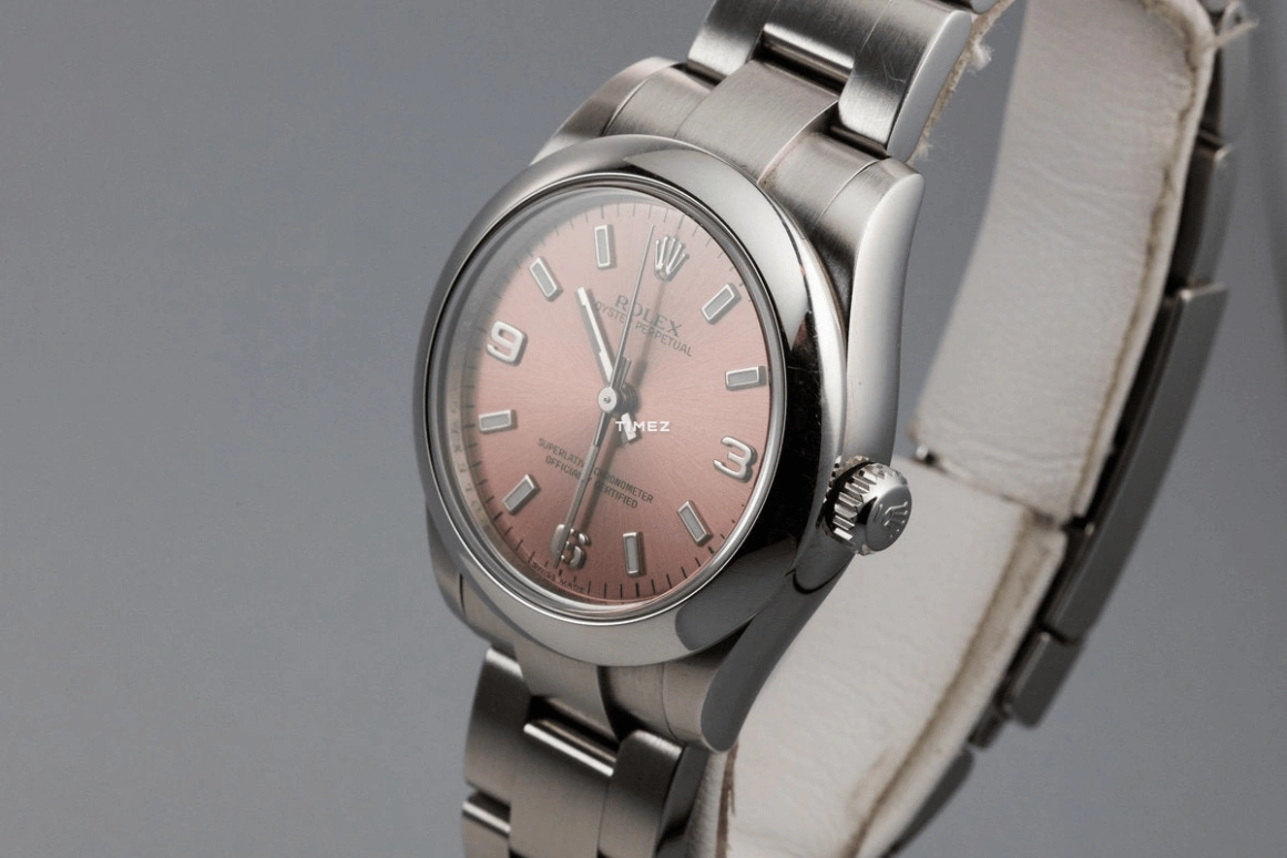 Rolex,Oyster Perpetual 31mm,31mm,Stainless Steel,Pink,Automatic,48hours,In-house Caliber,177200,177200-Pink