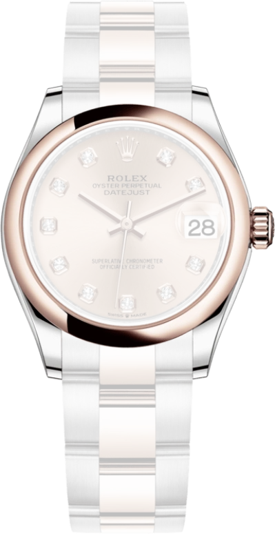 Rolex,Datejust 31 31mm,31mm,Everose Gold,Oystersteel,Rose Gold,Automatic,Day,55hours,278241,278241-0023