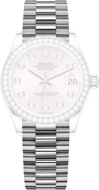 Rolex,Datejust 31 31mm,31mm,White Gold,Pink,Automatic,Day,55hours,278289RBR,278289RBR-0022