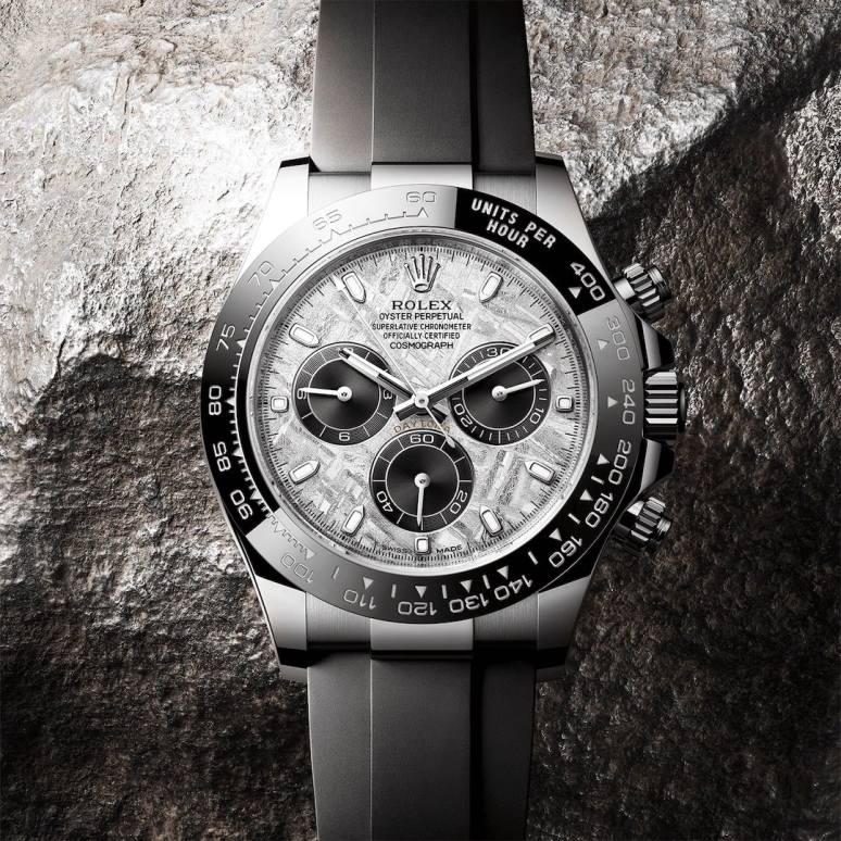 Rolex,Daytona 40mm,40mm,Ceramic,White Gold,Silver,Automatic,Chronograph,Column Wheel,Zlatan Ibrahimović,Ángel Di María,116519LN,116519LN-0038