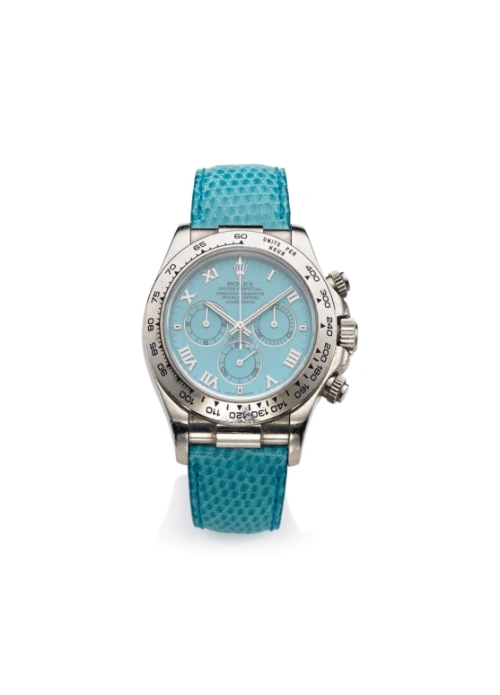 Rolex,Daytona 40mm,40mm,White Gold,Sky Blue,Blue,Automatic,Chronograph,72hours,116519 Turquoise
