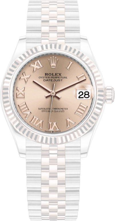 Rolex,Datejust 31 31mm,31mm,Rose Gold,Stainless Steel,Rose Gold,Automatic,Day,55hours,278271,278271-0006