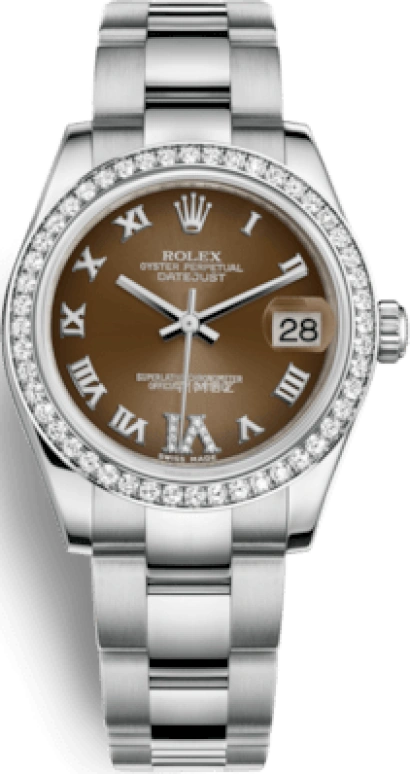 Rolex,Datejust 31 31mm,31mm,White Gold,Stainless Steel,Bronze,Automatic,Day,48hours,178384,178384-0026
