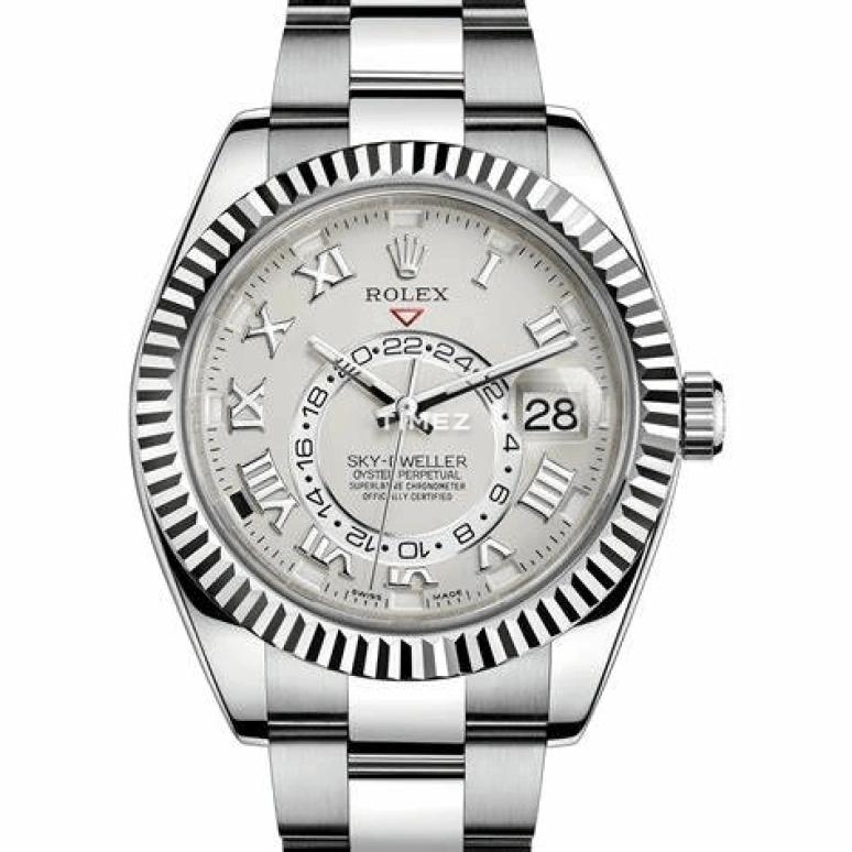 Rolex,Sky-Dweller 42mm,42mm,White Gold,Silver,Grey,Automatic,72hours,In-house Caliber,326939,326939-72419