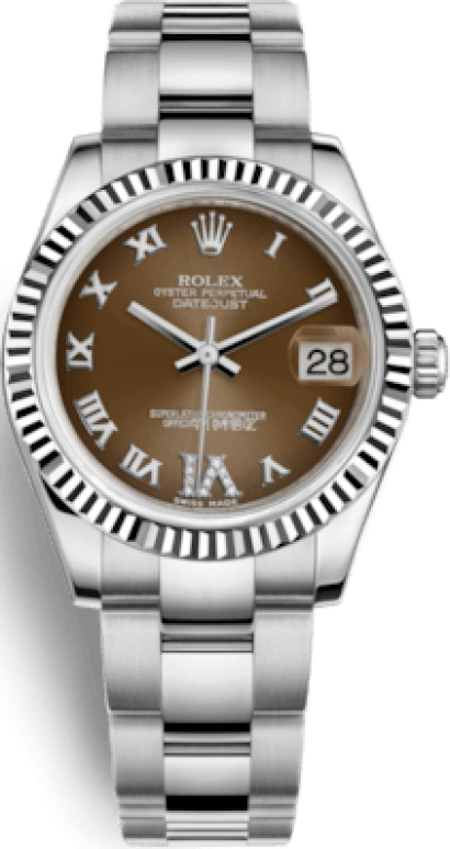 Rolex,Datejust 31 31mm,31mm,White Gold,Stainless Steel,Bronze,Automatic,Day,48hours,178274,178274-0089