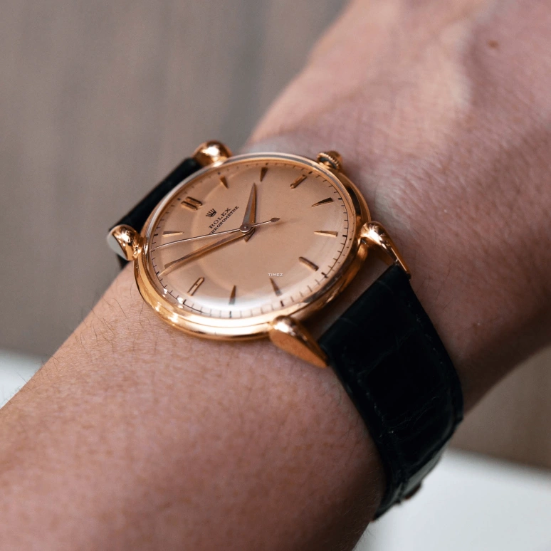 Rolex,Other 37mm,37mm,Rose Gold,Handwound,Sapphire,Crystal Glass,Round,4364