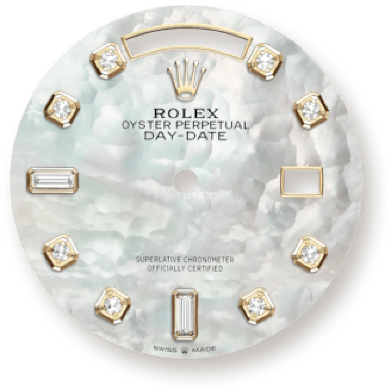 Rolex,Day-Date 36 36mm,36mm,Yellow Gold,White,Silver,Automatic,Date,Day,128238,128238-0032