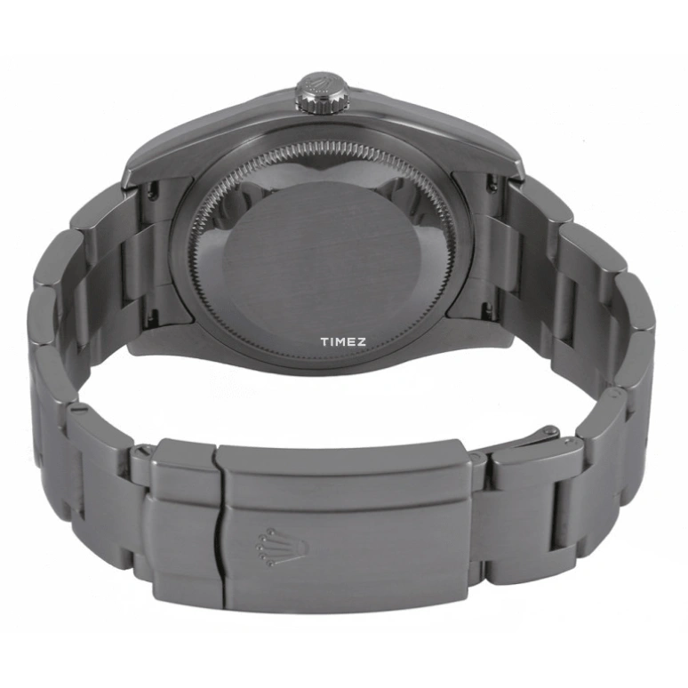 Rolex,Oyster Perpetual 36mm,36mm,White Gold,Stainless Steel,Black,Automatic,48hours,In-house Caliber,116034,116034-0007