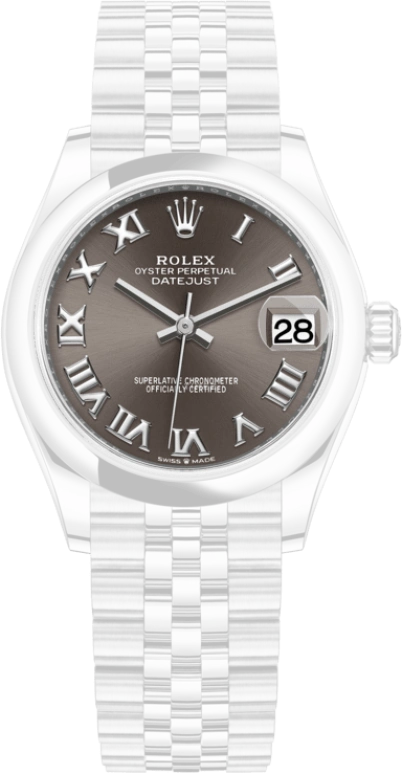 Rolex,Datejust 31 31mm,31mm,Stainless Steel,Grey,Automatic,Day,55hours,278240,278240-0016