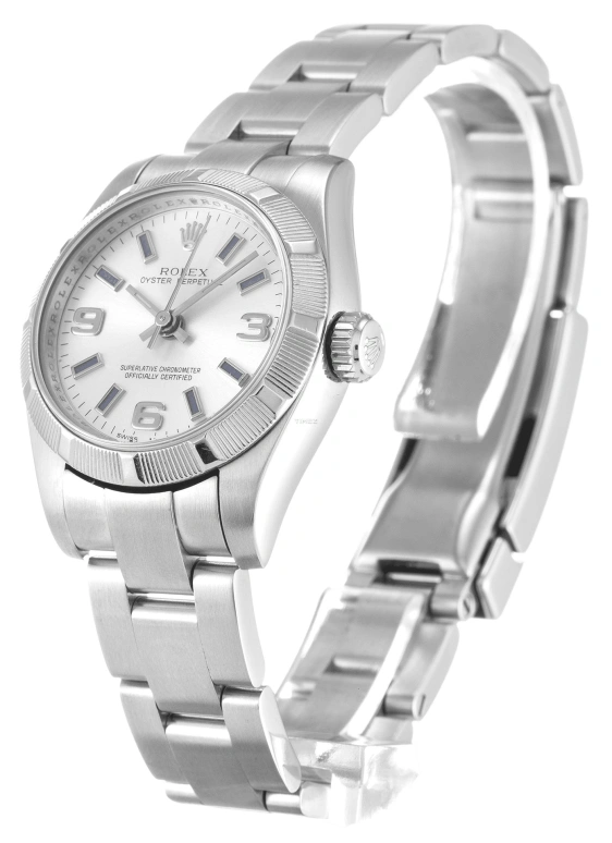 Rolex,Oyster Perpetual 26mm,26mm,Stainless Steel,White,Automatic,In-house Caliber,Sapphire,Crystal Glass,176210,176210-70130