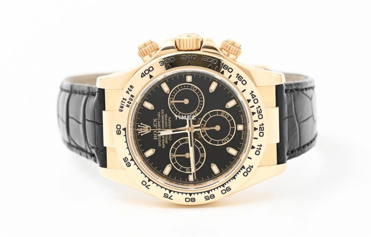 Rolex,Daytona 40mm,40mm,Yellow Gold,Black,Automatic,Chronograph,72hours,116518,116518-BLKSBK