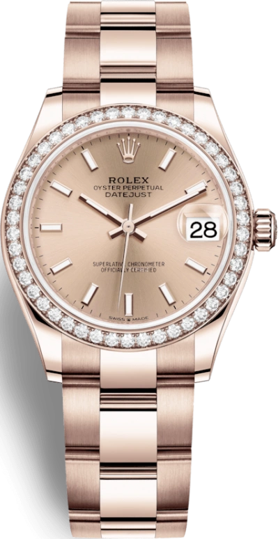 Rolex,Datejust 31 31mm,31mm,Rose Gold,Rose,Automatic,Day,55hours,278285RBR,278285RBR-0017