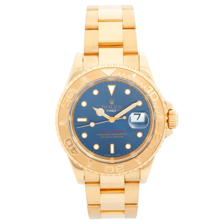 Rolex,Yacht-Master 40mm,40mm,Yellow Gold,Blue,Automatic,Day,48hours,16628 BLUE