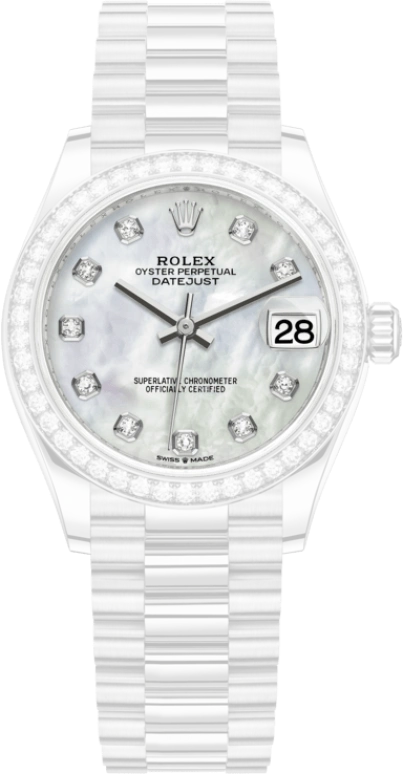 Rolex,Datejust 31 31mm,31mm,White Gold,White,Automatic,Day,55hours,278289RBR,278289RBR-0005