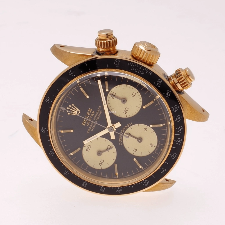 Rolex,Daytona 37mm,37mm,Yellow Gold,Black,Handwound,Chronograph,48hours,6263,6263-Black Dial YG