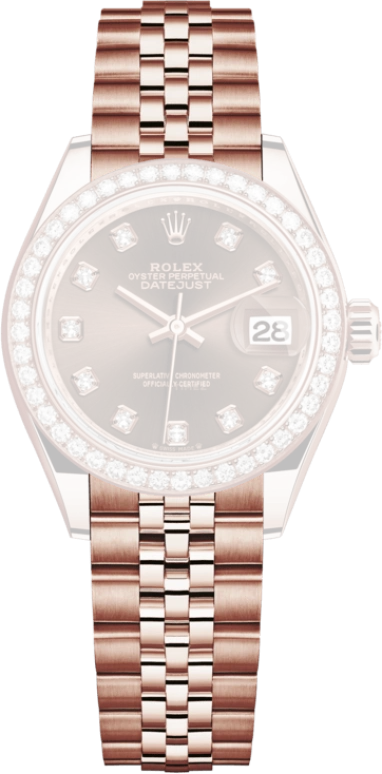 Rolex,Lady-Datejust 28mm,28mm,Everose Gold,Brown,Automatic,Day,55hours,279135RBR,279135RBR-0018