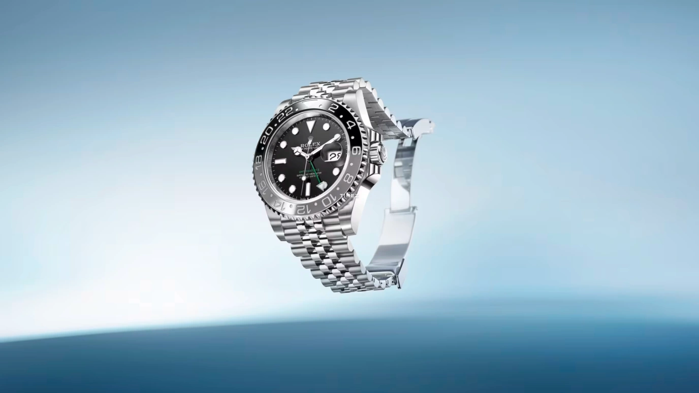 Rolex,GMT-Master II 40mm,40mm,Oystersteel,Black,Automatic,Day,Dule Time,Roger Federer,king roger,费天王,126710GRNR,126710GRNR-0003