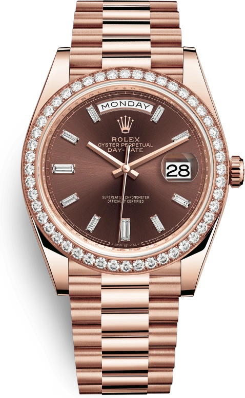 Rolex,Day-Date 40 40mm,40mm,Rose Gold,Brown,Automatic,Date,Day,Vinicius Junior,228345RBR,228345RBR-0006