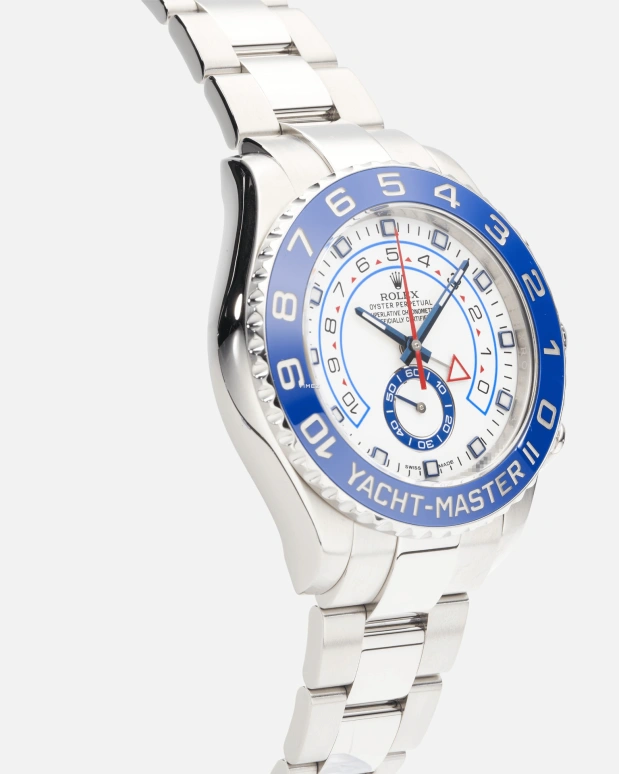 Rolex,Yacht-Master 44mm,44mm,Stainless Steel,White,Automatic,Countdown,Chronograph,Day,116680,116680-0001