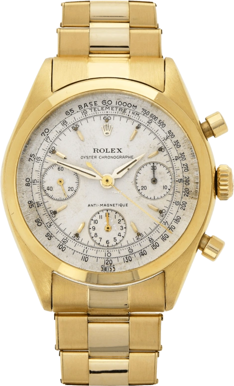 Rolex,Daytona 36mm,36mm,Yellow Gold,Silver White,White,Handwound,Chronograph,In-house Caliber,6234 Yellow Gold