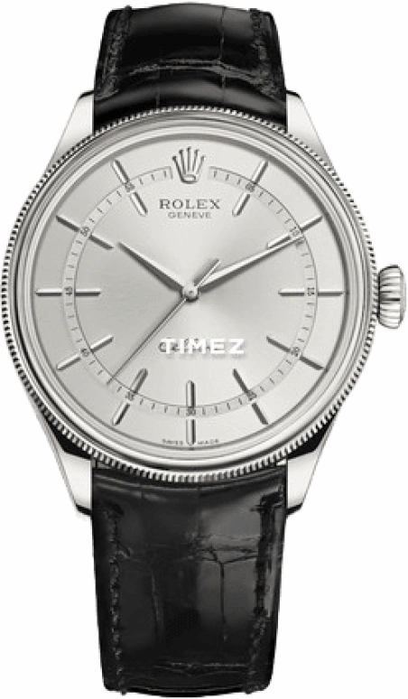 Rolex,Cellini 39mm,39mm,White Gold,Silver,Automatic,48hours,In-house Caliber,50509,50509-0008