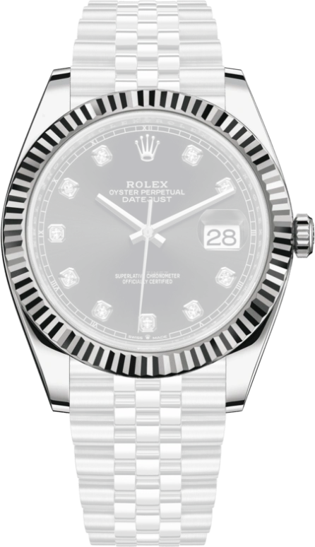 Rolex,Datejust 41 41mm,41mm,White Gold,Stainless Steel,Black,Automatic,Day,70hours,Donnie Yen,126334,126334-0012