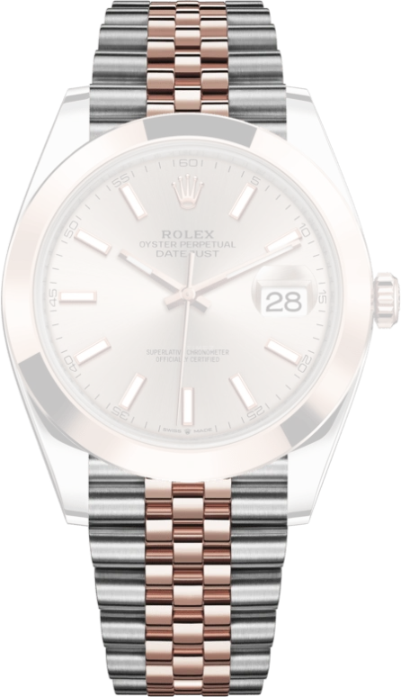 Rolex,Datejust 41 41mm,41mm,Rose Gold,Stainless Steel,Pink,Automatic,Day,70hours,126301,126301-0010