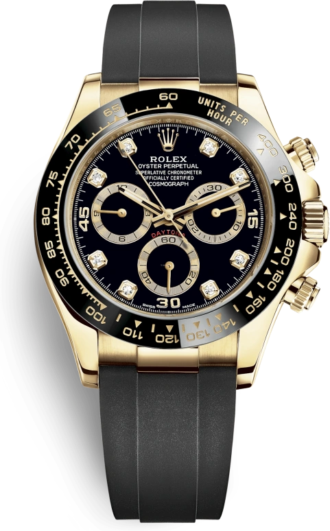 Rolex,Daytona 40mm,40mm,Ceramic,Yellow Gold,Black,Automatic,Chronograph,Column Wheel,116518LN,116518LN-0078