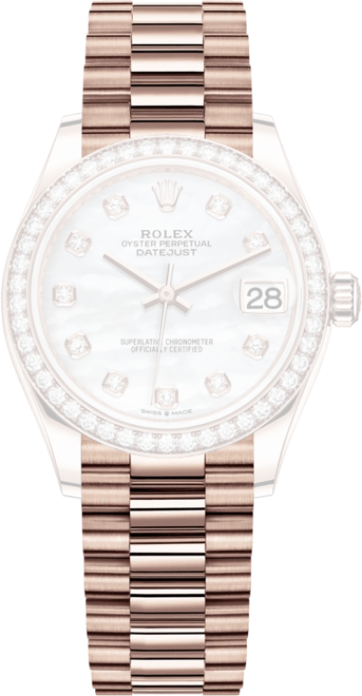 Rolex,Datejust 31 31mm,31mm,Rose Gold,White,Automatic,Day,55hours,278285RBR,278285RBR-0005