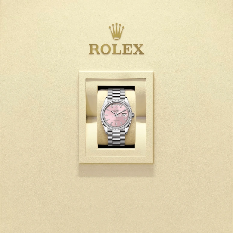 Rolex,Day-Date 36 36mm,36mm,Platinum,Silver,Automatic,Date,Day,128396TBR,128396TBR-0025