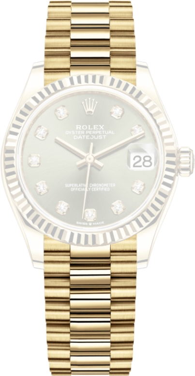 Rolex,Datejust 31 31mm,31mm,Yellow Gold,Green,Automatic,Day,55hours,278278,278278-0011