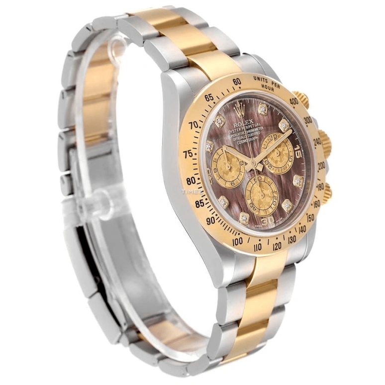 Rolex,Daytona 40mm,40mm,Yellow Gold,Oystersteel,Black,Automatic,Chronograph,72hours,116523,116523-0047